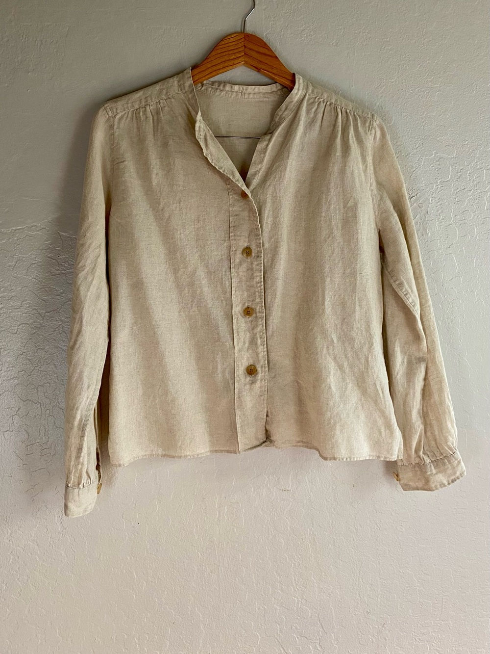 Margaret Howell 100% Linen Long Sleeve Button Down Women’s Blouse